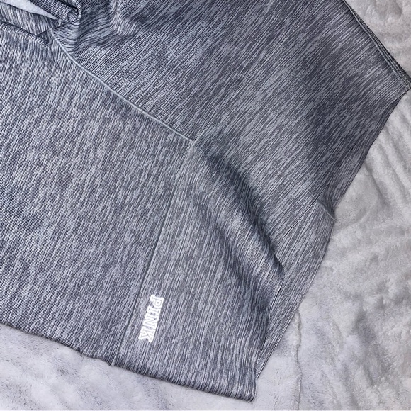 Victoria Secret PINK BONDED Legging Mesh Mint Aqua Black Grey NWOT - Picture 2 of 8